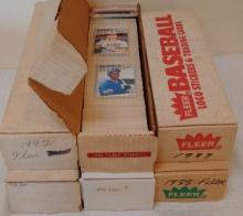6 Fleer MLB Baseball Complete Card Set Lot 1988 1989 1990 1992 Stars Rookies HOFers Griffey Ripken