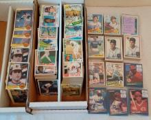 3 Row 1980s MLB Baseball Card Lot Topps Donruss Many Many Stars HOFers Commons Ripken Ryan Schmidt