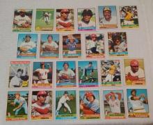 23 Different Vintage 1976 Topps MLB Baseball Card Lot All Mega Stars HOFers