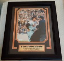 Earl Weaver Autographed Signed 8x10 Photo Earl Weaver Orioles HOF Inscription Framed Matted JSA COA