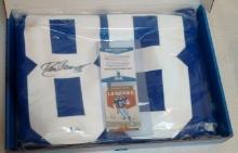 Drew Pearson NFL Football Custom Stitched Jersey Leaf Beckett BAS COA Cowboys HOF 2002 Box
