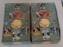2 MLB Baseball 1992 Fleer Ultra Wax Box Lot 72 Total Factory Sealed Packs Stars Rookies HOF Inserts