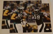 2 Mychal Kendricks Autographed Signed 11x14 Photo NFL Football Eagles JSA Sticker Only