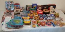 Collectibles Lot Tins Advertising Sports 1980s 1990s Toys Stubs Wheaties Tiger 1970s Coin Catalogs