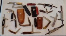 17 Vintage Pocket Knife Life Swiss Army Multi Blade Barlow Kamp King Imperial Metal Wood Bone Handle