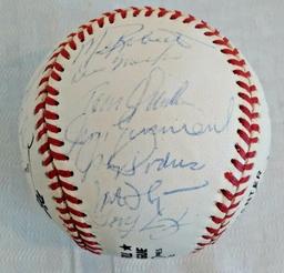 1994 Phillies Team Sign-ed Auto ROMLB Baseball 23 Signatures Fregosi Podres Morandini Strike Season