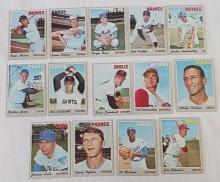 14 Different Vintage 1970 Topps MLB Baseball High Number Card Lot Hi #