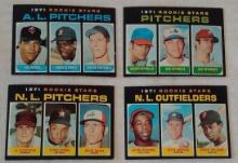 4 Different Vintage 1971 Topps MLB Baseball High Number Card Lot 664 692 728 747 Rookies RC