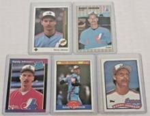 5 Different Randy Johnson Rookie Card Lot RC 1989 Topps Upper Deck Score Fleer Donruss HOF