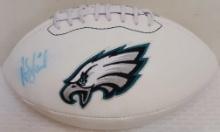 Andy Reid Autographed Signed NFL Football Eagles Logo Ball JSA Sticker Only Chiefs Head Coach