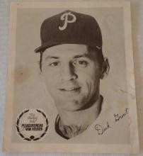 Vintage 1967 Phillies Van Heusen Pleasurewear Premium Photo Card 8x10 Dick Groat Rare Promo