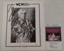 Rare 1994 Ric Flair Autographed Signed 8x10 Promo Photo WCW Original WWF WWE JSA B/W Wrestling HOF