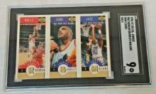 1996-97 NBA Basketball Collectors Choice Gold Mini Rodman Barkley Malone SGC GRADED 9 MINT Low Pop