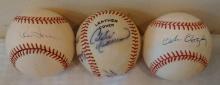 3 MLB Baseball Mid 1990s Florida Miami Marlins Lot Rene Lachemann Dawson Floyd Multi Sign-ed Auto