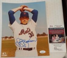 Jerry Koosman Autographed Signed NY Mets 8x10 Photo JSA MLB Baseball Photofile