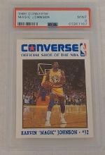 1989 Converse Magic Johnson Lakers NBA Basketball Card PSA 9 MINT Slabbed Promo HOF Low Pop