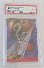 Vintage 1995 Marvel Metal Blaster #11 Insert Card Silver Surfer PSA 9 MINT Slabbed Stan Lee NonSport