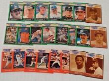23 Vintage SLU Kenner Starting Lineup MLB Baseball Card Lot Mantle DiMaggio Aaron 1988 1989