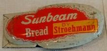 Vintage 1950s Metal Clicker Advertising Promo Sunbeam Bread Stroemann Kirchoff Tin Litho Mid Century