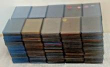 1000 Used Card Case Plastic Toploader Lot Storage Pokemon Magic Sports NFL MLB NBA NHL NASCAR