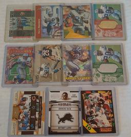 11 Different Barry Sanders NFL Football Card Insert Lot Lions #/d Chrome Gold HoloGrFx HOF