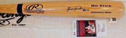 Fergie Jenkins Autographed Signed MLB Full Size Baseball Bat Rawlings JSA COA HOF Inscription MLB