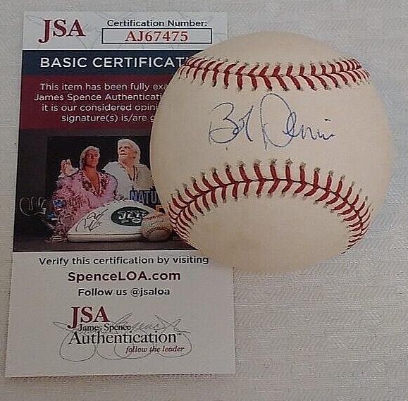 Bob Dernier Autographed Signed ROMLB Baseball JSA COA Phillies Cubs Selig Ball MLB