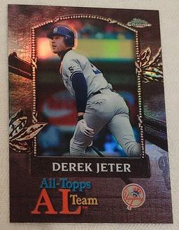 2000 Topps Chrome MLB Baseball Insert Card Refractor All AL Team Derek Jeter Yankees HOF