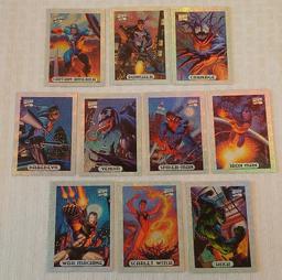 Vintage 1994 Marvel Masterpieces XMen Complete Insert Set Silver HOLOFOIL Spider Venom Non Sport