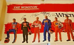 1997 Winston Cup NASCAR 16x72 Poster Multi Sign-ed  Autographed Gordon Rudd Petty Martin 18 Sigs