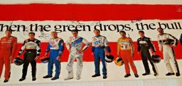 1997 Winston Cup NASCAR 16x72 Poster Multi Sign-ed  Autographed Gordon Rudd Petty Martin 18 Sigs