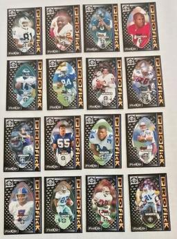 16 Different 1997 Proflick Flickball NFL Football Lot Emmitt Elway Deion Rice Stars HOFers