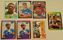 Key Vintage 1980s RC Rookie Card Lot 1989 Griffey Jr 1981 Topps Raines Rickey 1983 Sandberg NRMT HOF