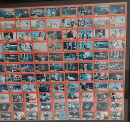 Rare Vintage 1977 Topps Star Wars Red Series 2 Sets Full Uncut Sheet Framed Matted Vader Luke Leia