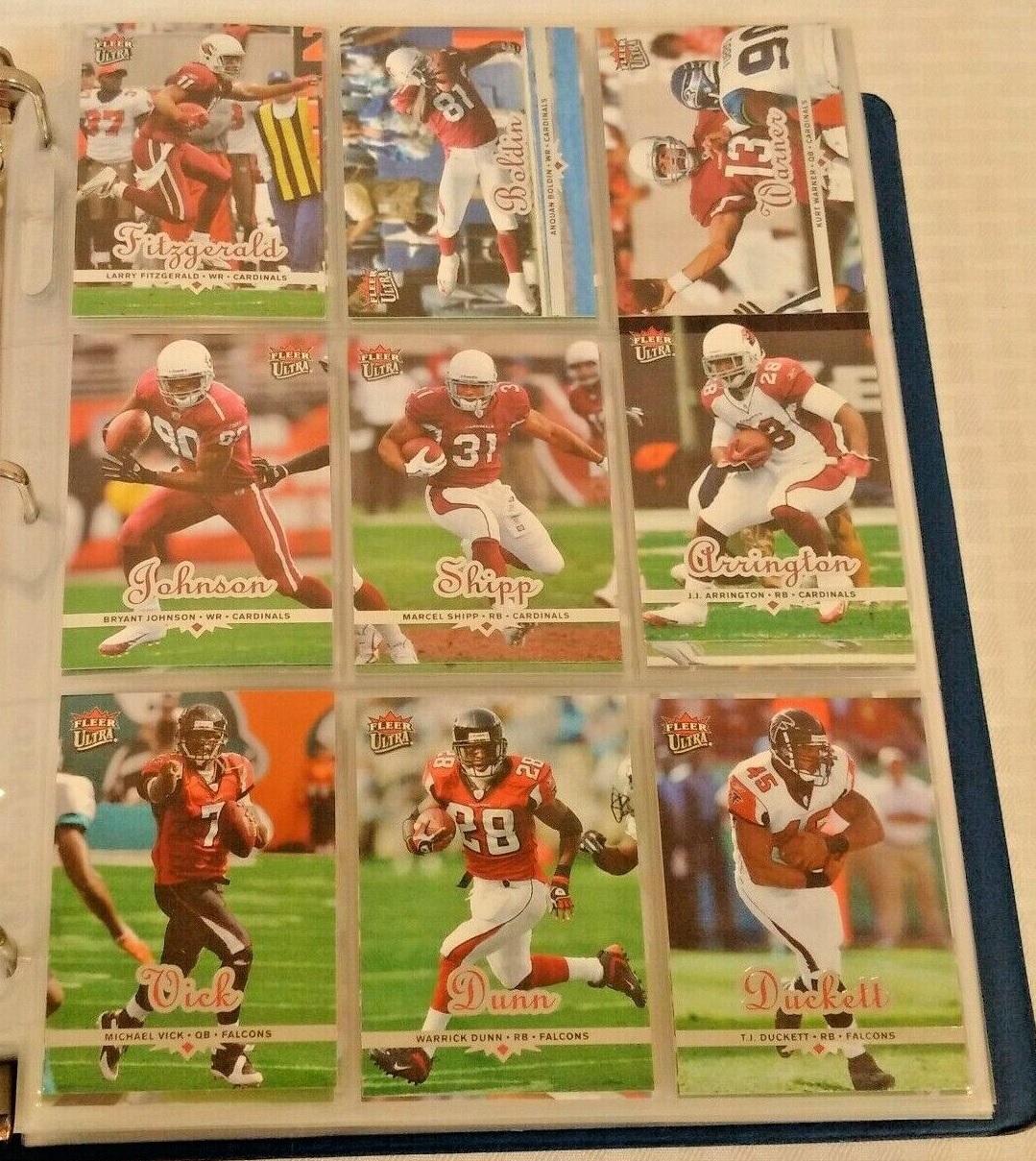 2006 Fleer Ultra NFL Football Card Near Complete Set #1-263 Missing 8 NRMT w/ 173 Insert Cards Brady