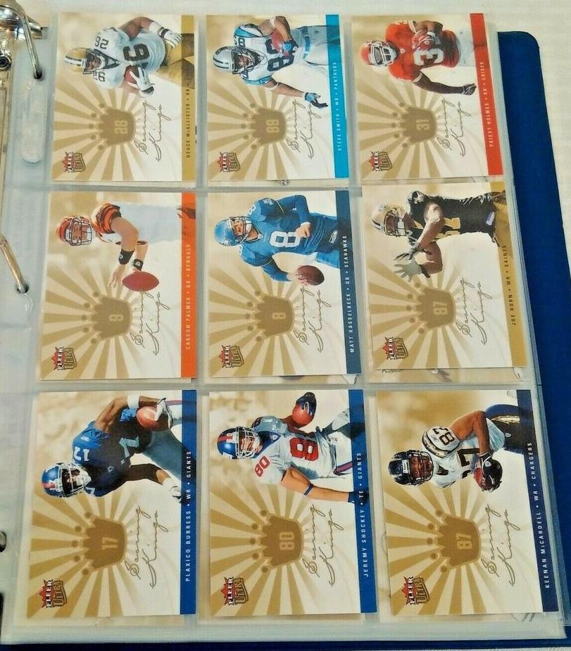 2006 Fleer Ultra NFL Football Card Near Complete Set #1-263 Missing 8 NRMT w/ 173 Insert Cards Brady