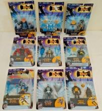 Batman Deluxe Mattel MOC Figure Lot 2004 Zip Freeze Disc Triple Shot Net Rocket DC Comics