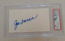 Joe Torre Autographed Signed PSA Slabbed Index Card Yankees Manger MLB Baseball HOF