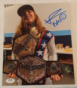 Matt Riddle Autographed Signed PSA Sticker Only 8x10 Photo WWF WWE Wrestling RK BRO UFC Raw