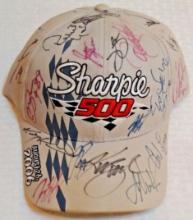 2006 Sharpie 500 NASCAR Race Multi Sign-ed 26x Signatures Auto Hat Cap 1/1 Jimmie Johnson