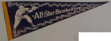 Vintage FS 1951 All Star Game Baseball Pennant Ted Williams Jackie Robinson Joe DiMaggio MLB ASG