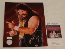 Cactus Jack Mick Foley Autographed Signed JSA WWF Wrestling 8x10 Photo WWE WCW NWA