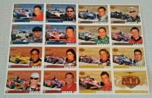 2006 Indy 500 SGA RaceDay Promo Handout Uncut Card Set Sheet Danica Patrick Rookie RC Wheldon Dixon
