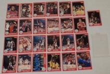 Vintage 1984 STAR NBA Basketball 76ers Sixers 25 Card Champions Complete Set w/ Bag Dr J Malone NRMT