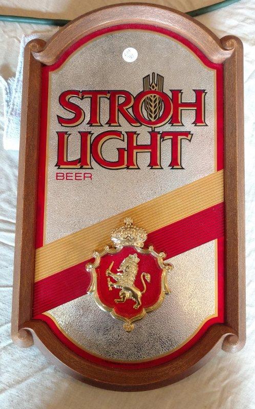 Stroh Light Beer Sign