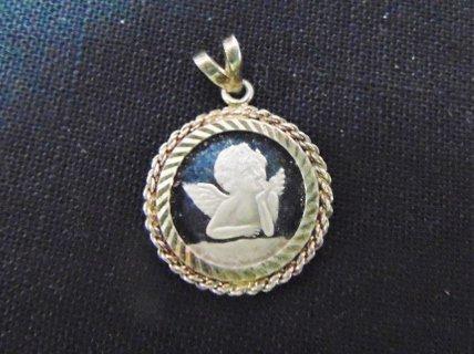 .999 Silver Angel Pendant