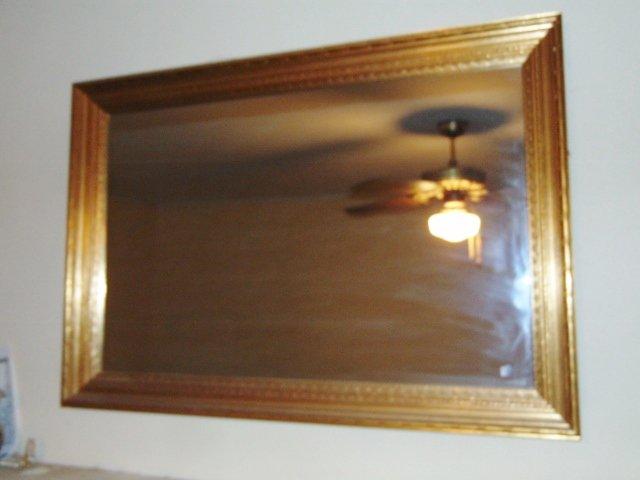 Vtg Gilt Framed Wall Mirror