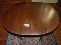 Vtg Kittinger Mahogany Double Drop Leaf Colonial Williamsburg Pembroke Table