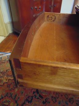 Vtg Kittinger Mahogany Double Drop Leaf Colonial Williamsburg Pembroke Table