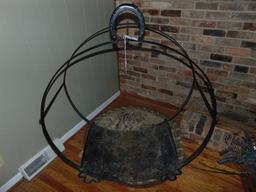 Large Wrought Iron Log Holding Rack ( Local Pick Up Only )